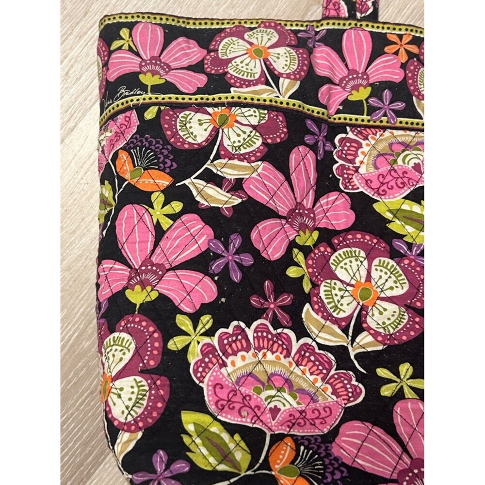 Vera Bradley Pirouette Pink Quilted Floral Extra Large Floral Tote Bag - Picture 5 of 8